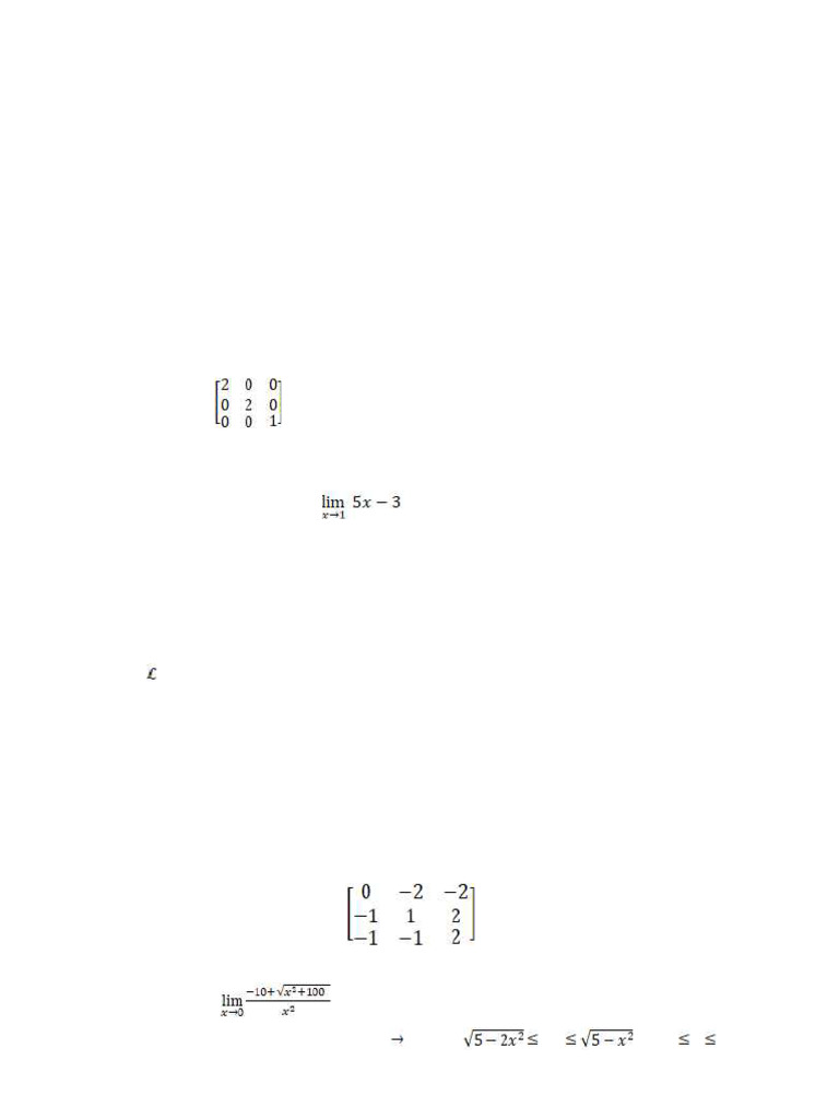 BCA Exam March 2023: Math Fundamentals | PDF | Matrix (Mathematics ...