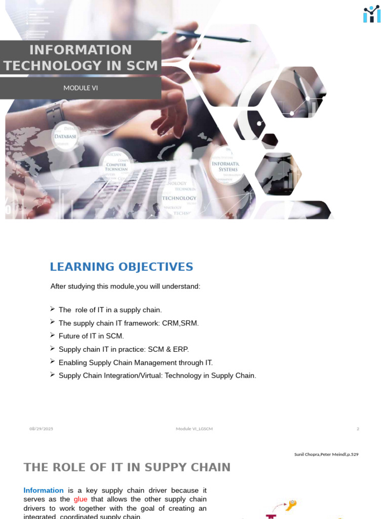 IT's Role in Supply Chain Management | PDF | Software As A Service ...