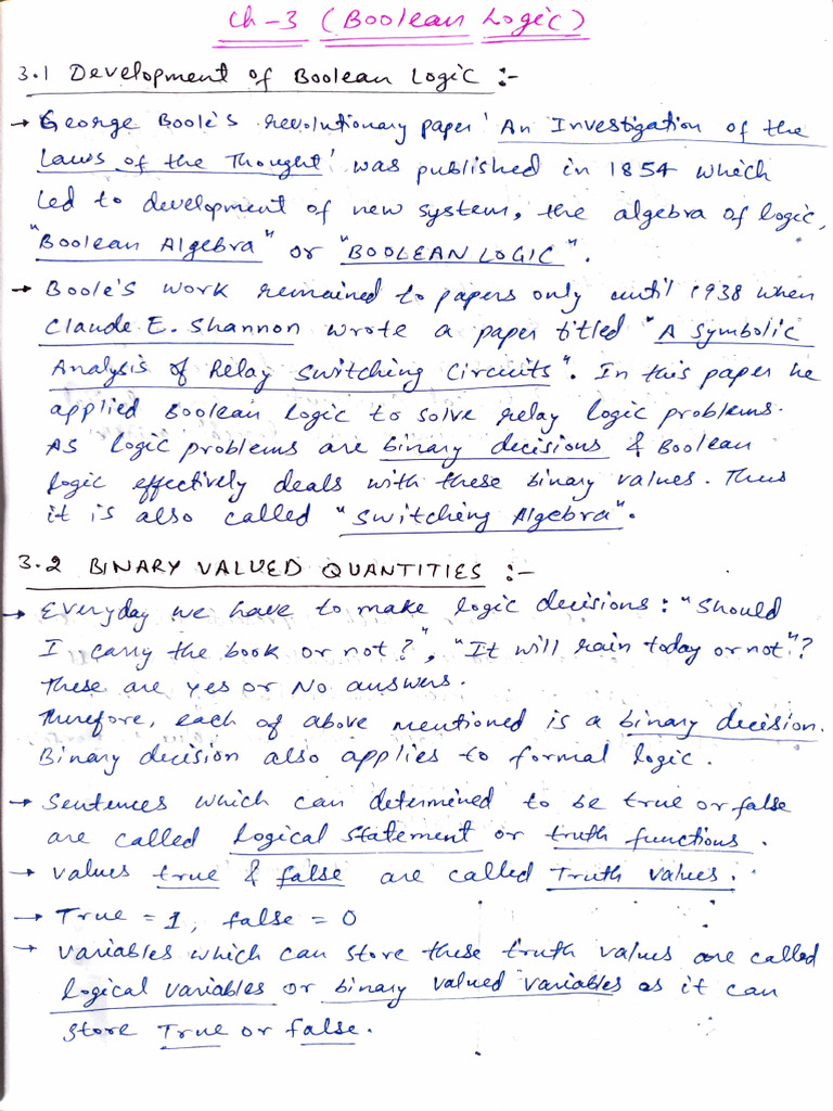 Boolean Logic Fundamentals | PDF | Electrical Circuits | Mathematics