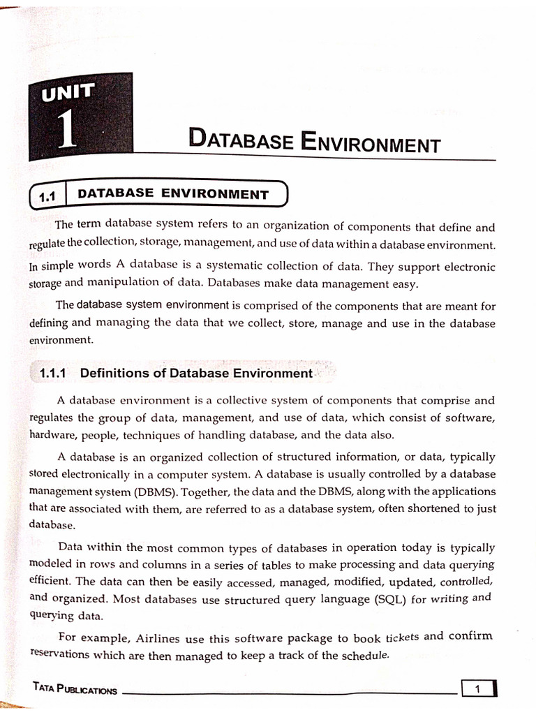 Database Design (1st Unit) | PDF