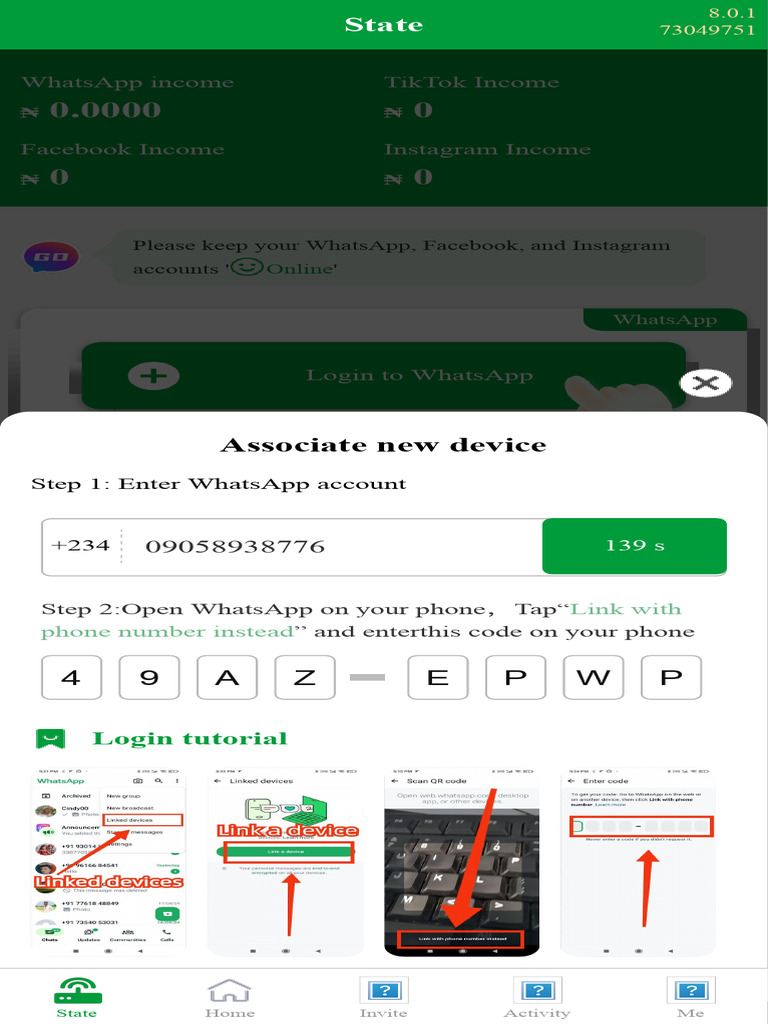 WhatsApp Login Tutorial Guide | PDF