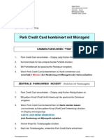 Bedienungsanleitung Nachzahlen PU - Park Card - Muenzgeld