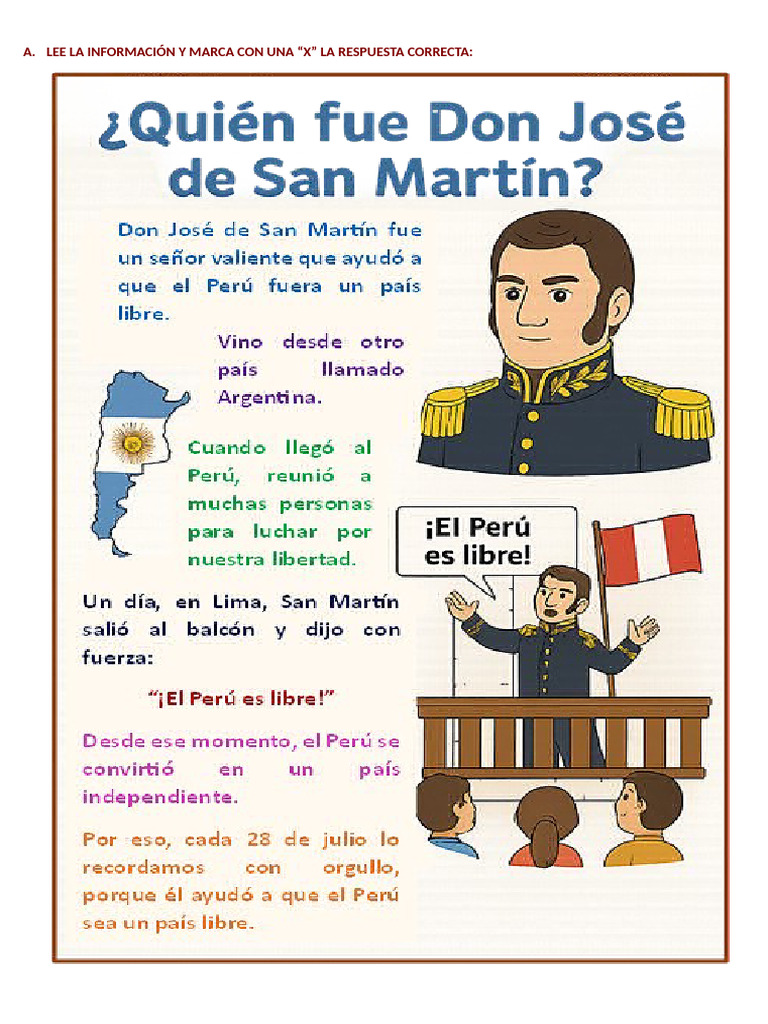 Proclamación de la Independencia del Perú | PDF