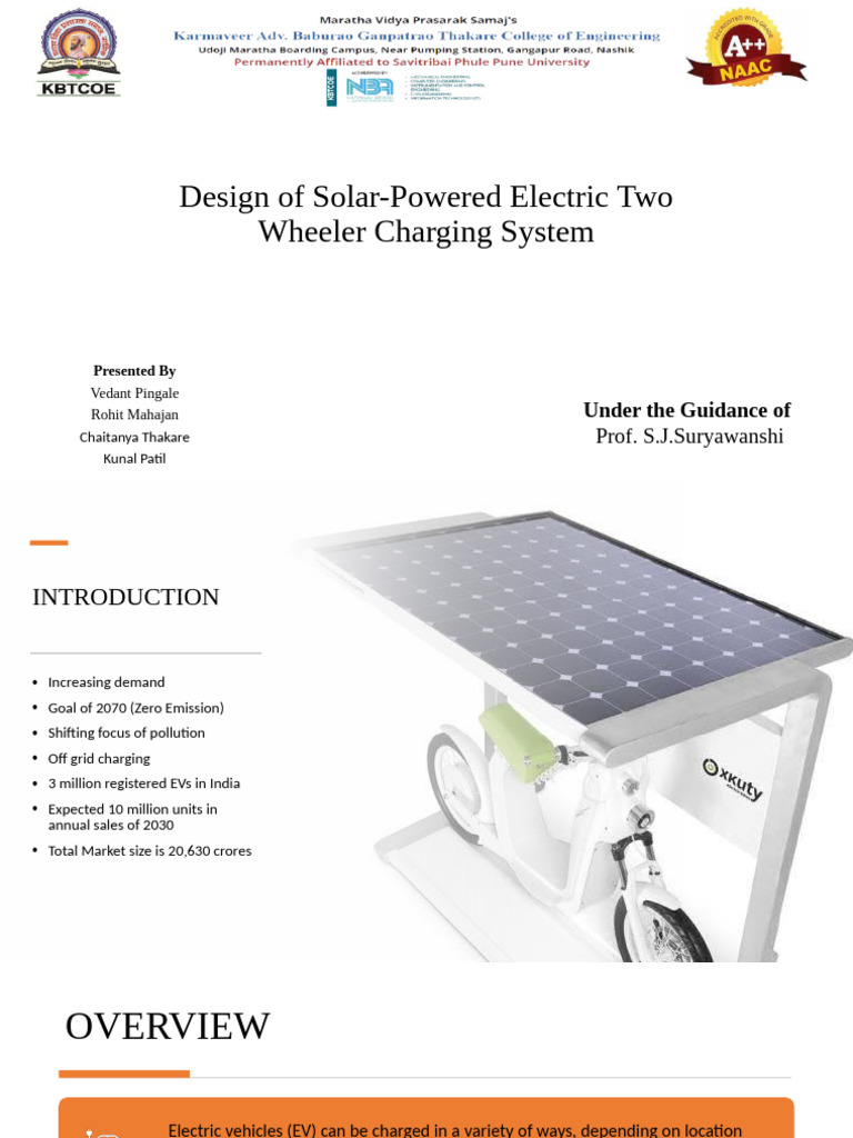 Solar-Powered EV Charging System Design | PDF | Electric Vehicle ...