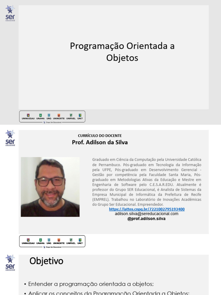 Programação Orientada a Objetos em Java | PDF | Java (linguagem de ...