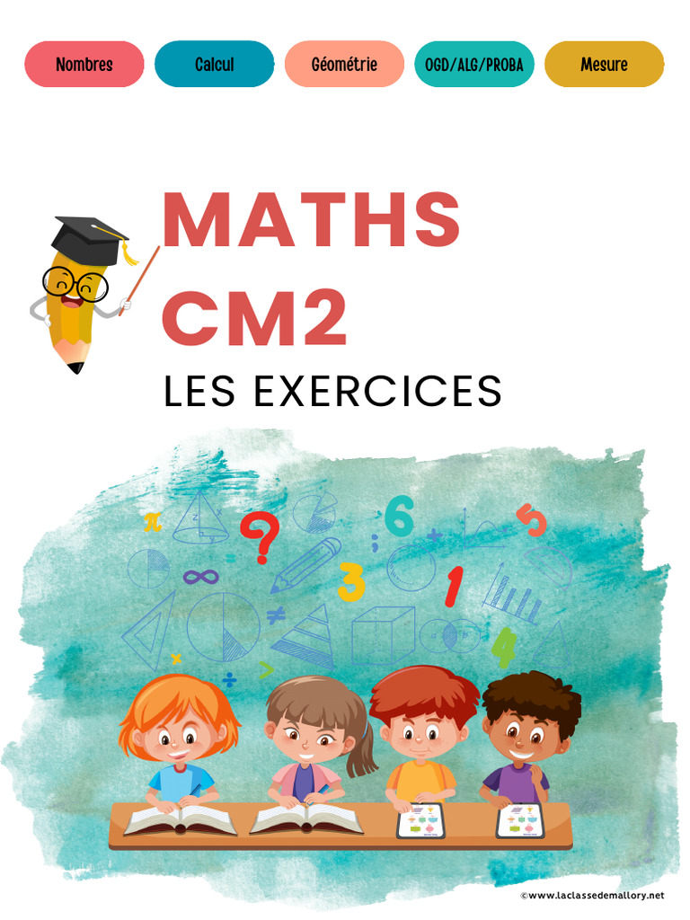 Exercices de Maths CM2 à Imprimer | PDF | Droite (mathématiques) | Cercle