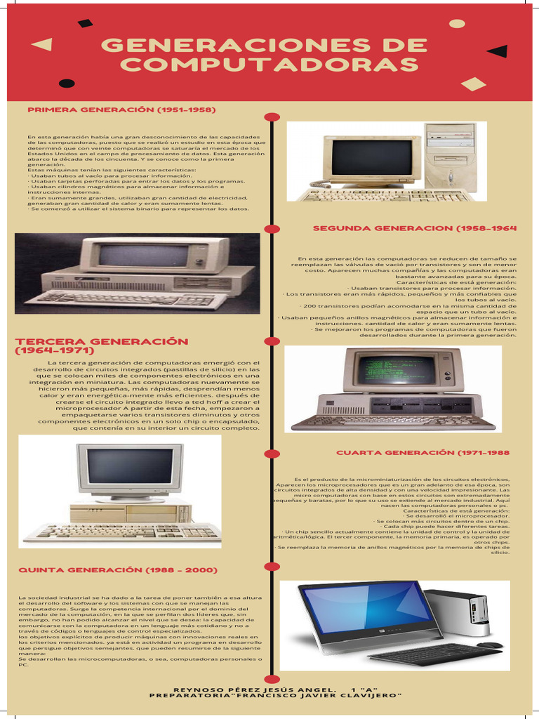 Evolución de las Generaciones de Computadoras | PDF | Circuito ...