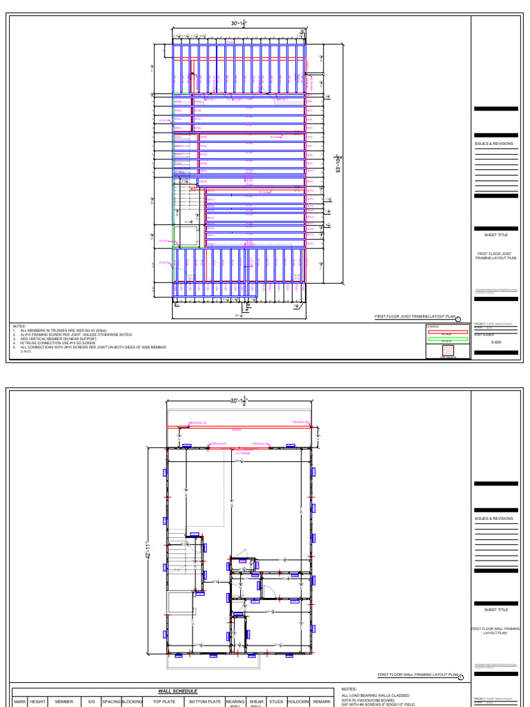 First Floor Framing Layout Plans | PDF