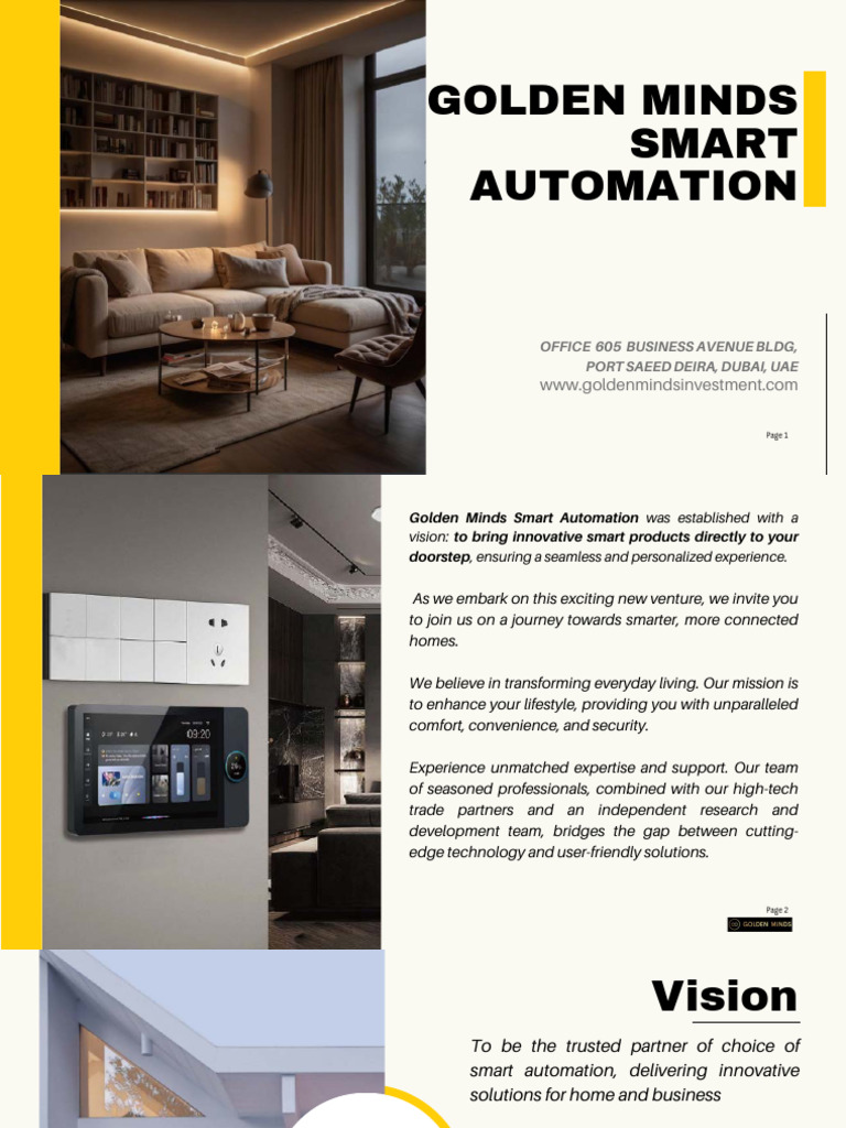 Golden Minds Smart Automation Profile 2025 Updated Compressed | PDF ...