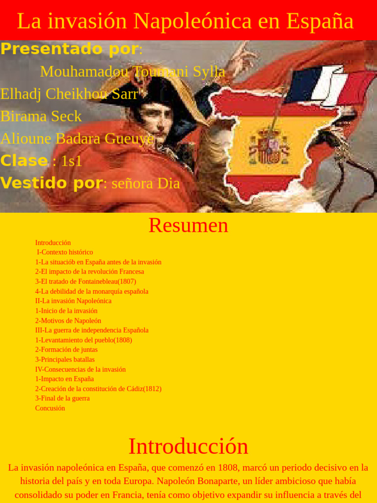 Invasión Napoleónica en España: Causas y Consecuencias | PDF | Imperio ...
