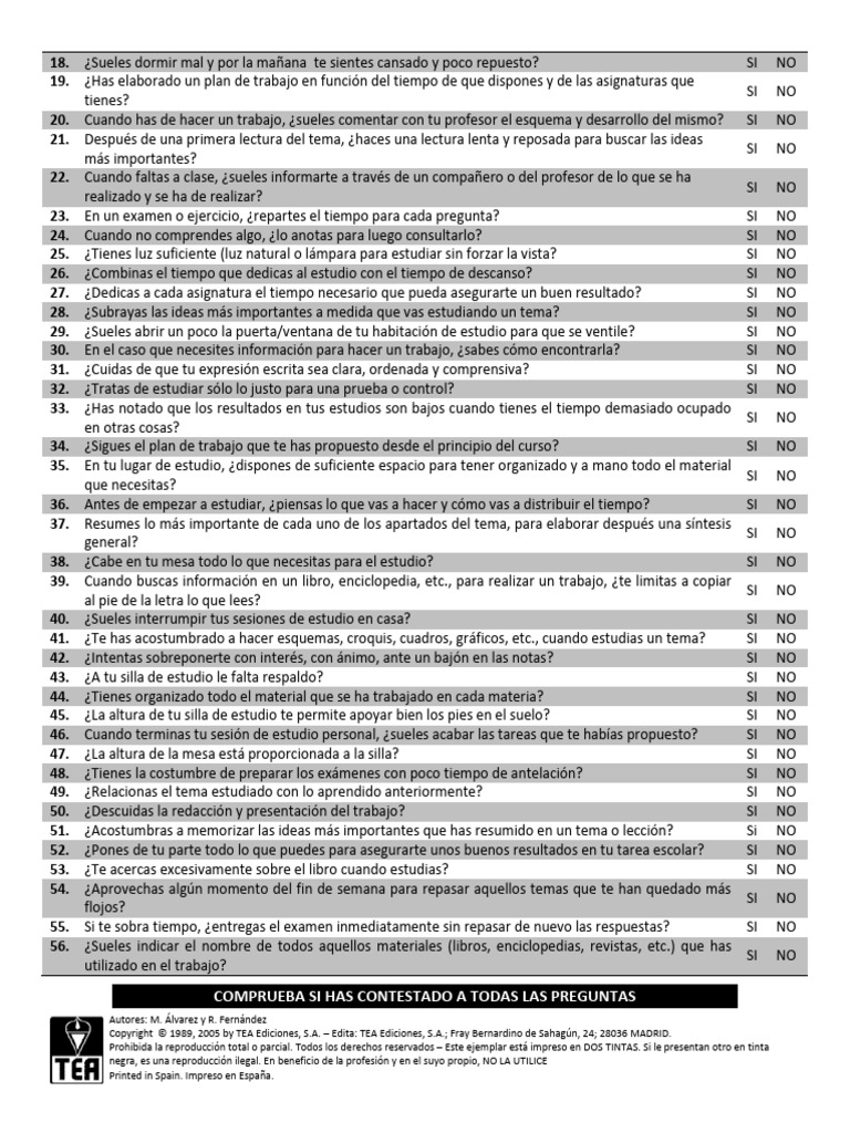 Cuestionario.C H T E-2 | PDF