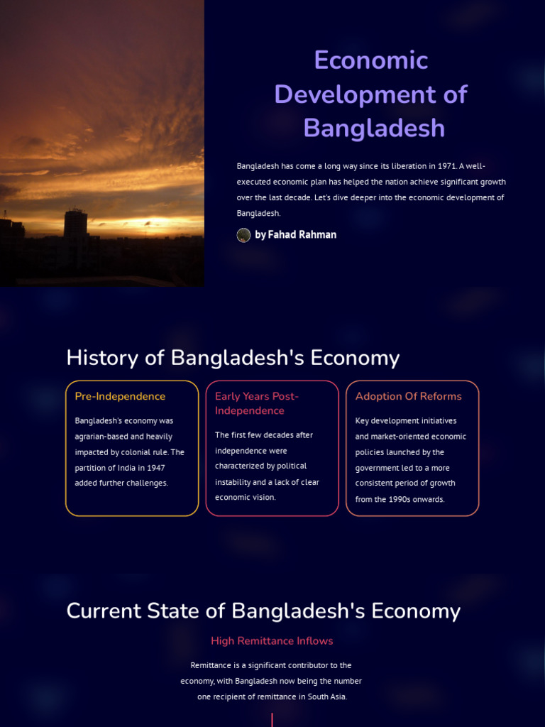Economic Growth and Challenges in Bangladesh | PDF | Infrastructure ...