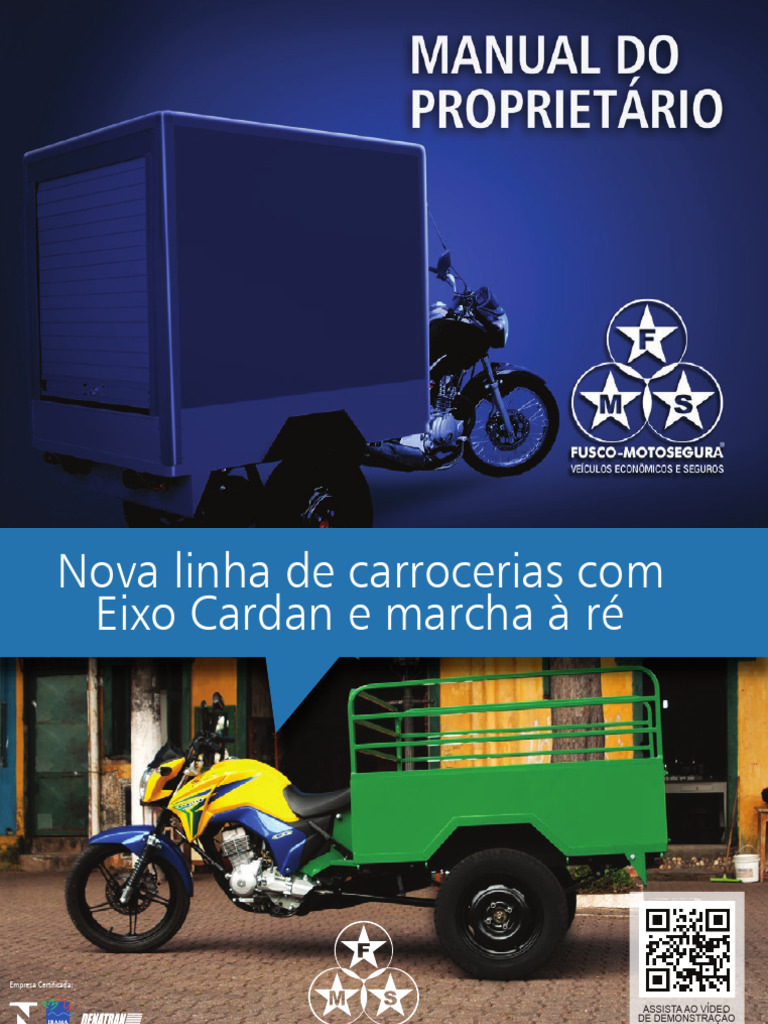 Motofusco Manual Do Proprietário 2015 - TECNICA-7 | PDF | Parafuso | Freio