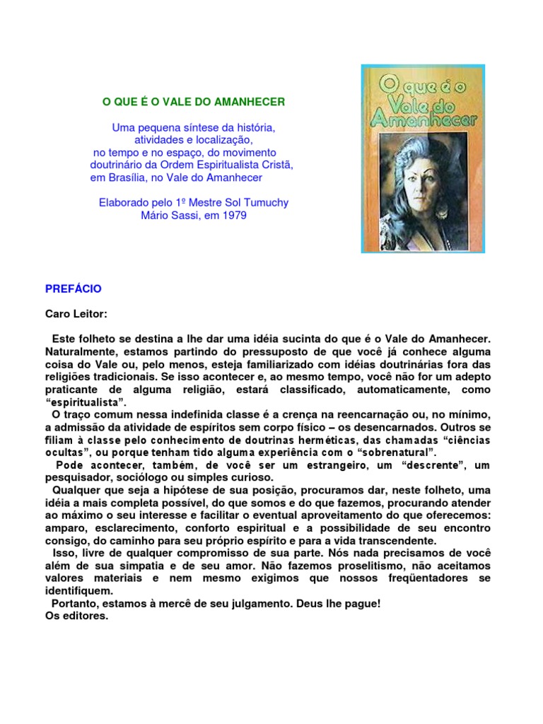 Uma Breve História E Visão Geral Do Movimento Espiritualista Cristão