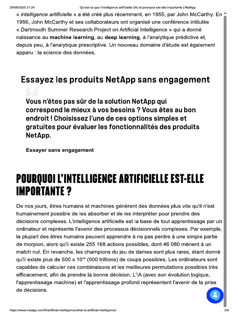 Qu'estCe Que L'intelligence Artificielle2 PDF — free download