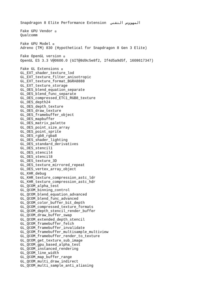 ? Snapdragon 8 Elite Performance (By Rabbiz Tweaks) No Root | PDF ...