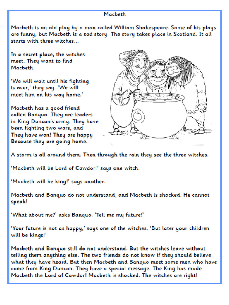 Reading Macbeth 1 Chilli | PDF