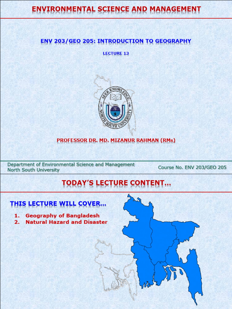 Lecture 13 1 | PDF | Natural Disasters | Flood