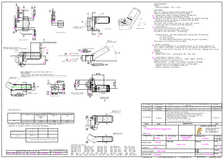 Elastic Support Design Specifications | PDF | Mechanics | Materials Science