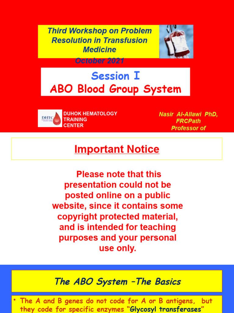 ABO Blood Group System Overview | PDF | Blood Type | Immunology