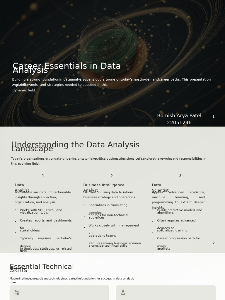 Career Essentials in Data Analysis | PDF | Statistics | Data Analysis