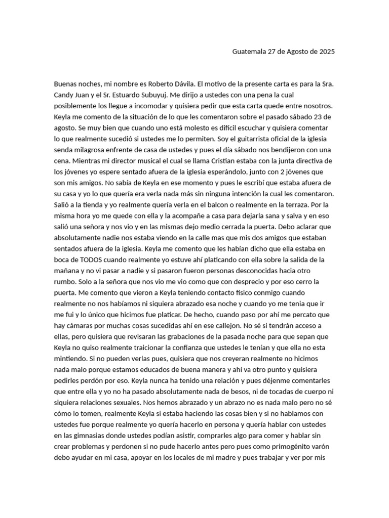Guatemala 27 de Agosto de 2025 | PDF