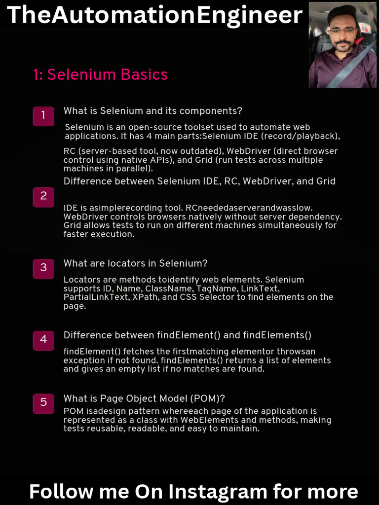 Selenium Basics and XPath Techniques | PDF | Method (Computer ...