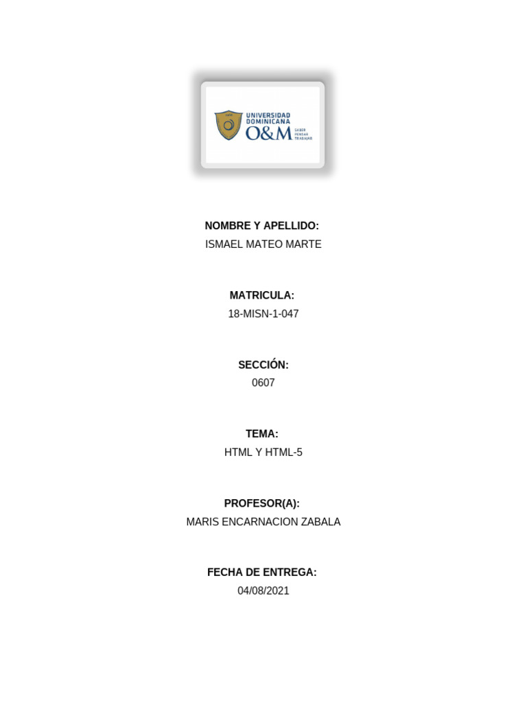 Introducción a HTML y HTML5 | PDF | HTML | Red mundial