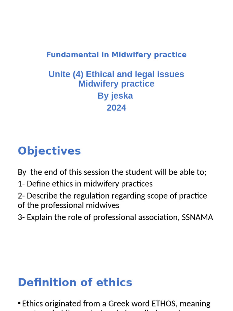 Ethics and Regulations in Midwifery Practice | PDF | Midwife | Midwifery