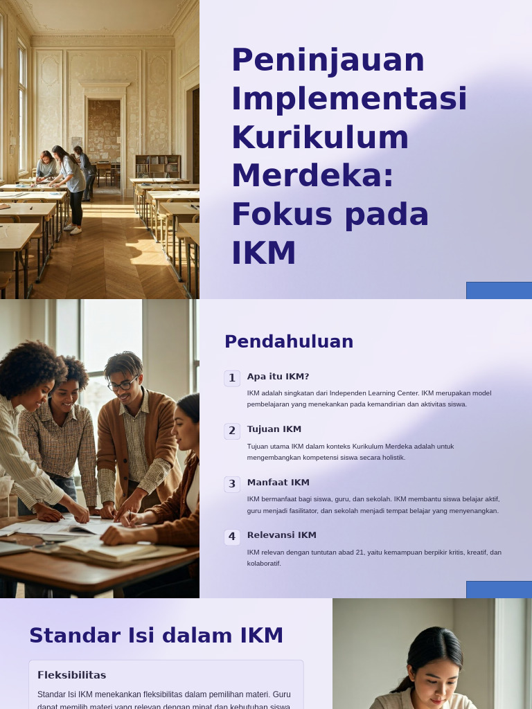 Peninjauan Implementasi Kurikulum Merdeka Fokus Pada IKM | PDF