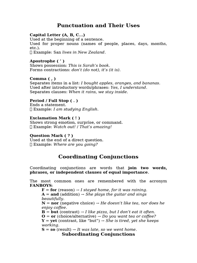 Essential Punctuation Guide | PDF | Syntax | Semantic Units