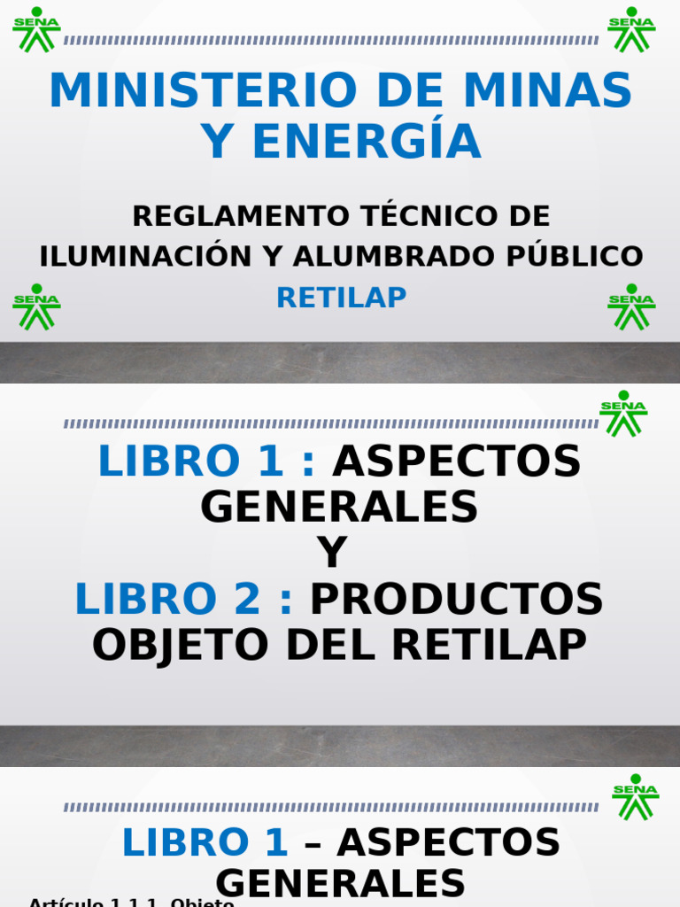 Reglamento RETILAP: Iluminación Pública | PDF | Diodo emisor de luz ...