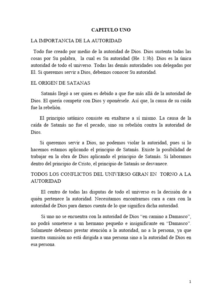 La Autoridad de Dios y la Rebelión | PDF | Adán | eucaristía