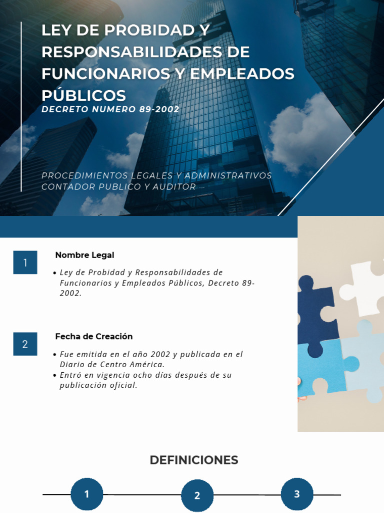 Ley de Probidad y Responsabilidades Públicas | PDF | Justicia | Crimen ...