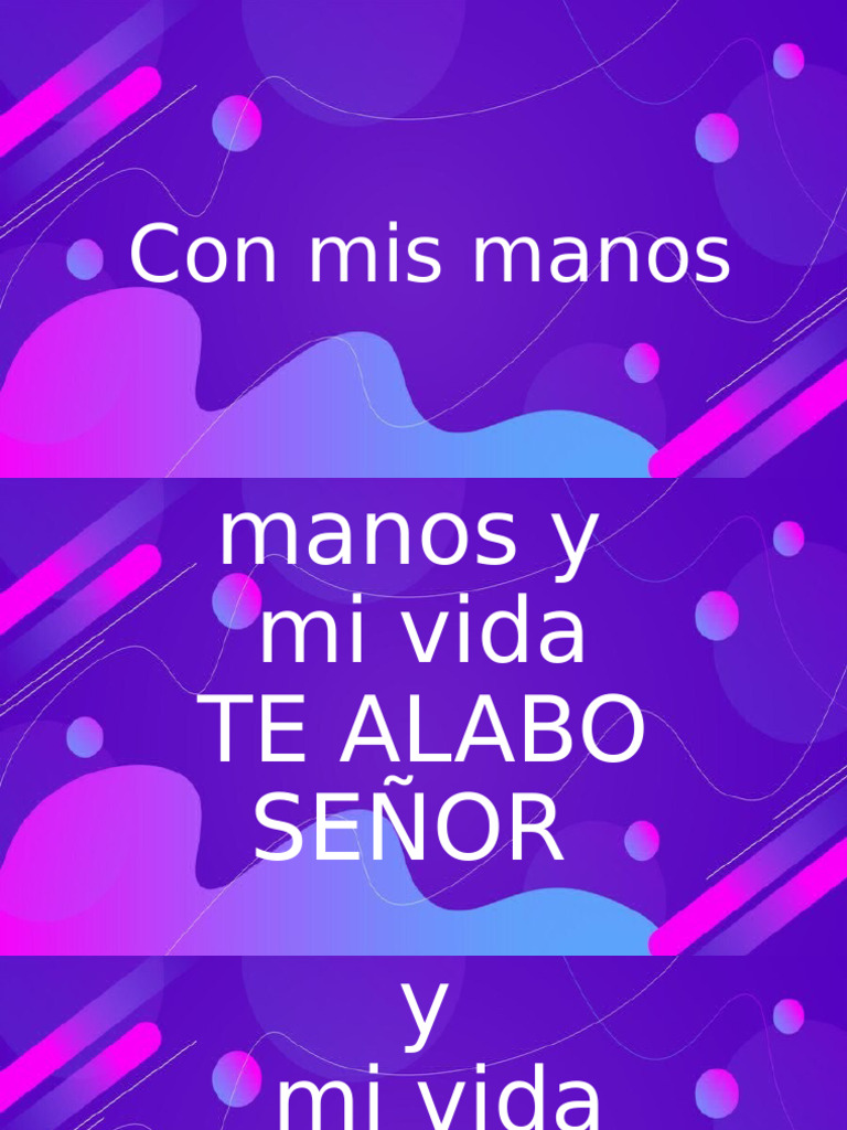 Con Mis Manos | PDF
