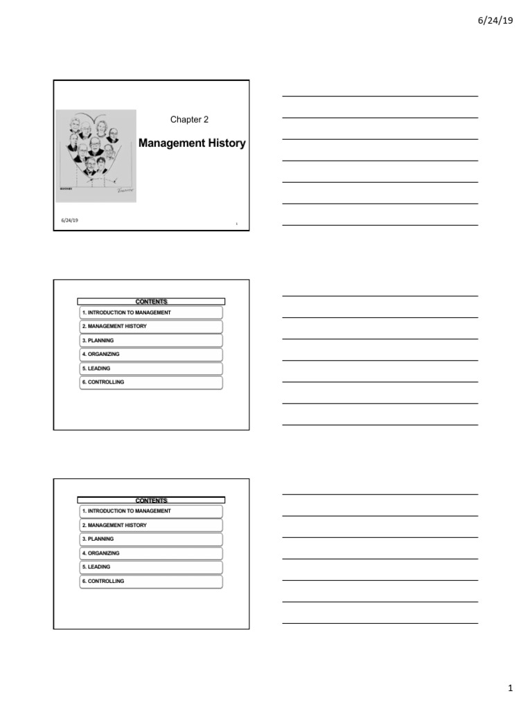 Major Approaches to Management History | PDF | Bureaucracy