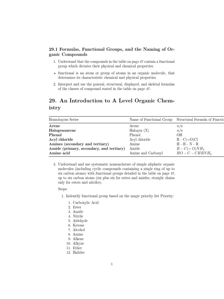 Chemistry Chapter 29 An Introduction To A Level Organic Chemistry | PDF ...