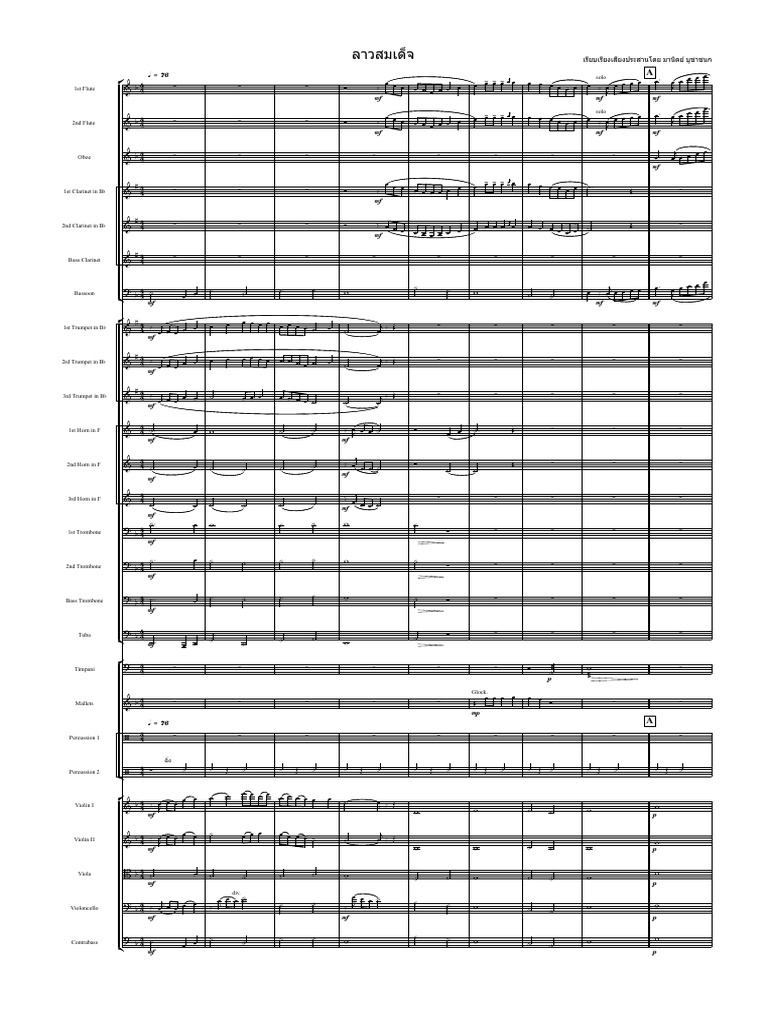 Partition musicale pour orchestre | PDF