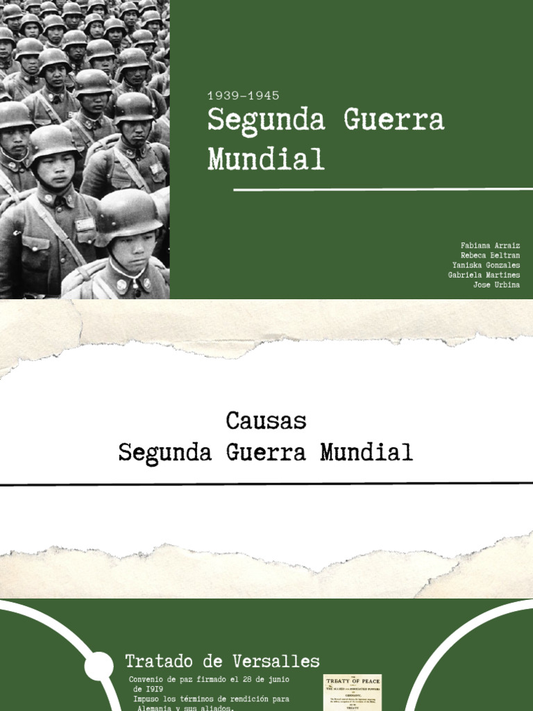 Causas y Consecuencias de la Segunda Guerra Mundial | PDF | Alemania ...
