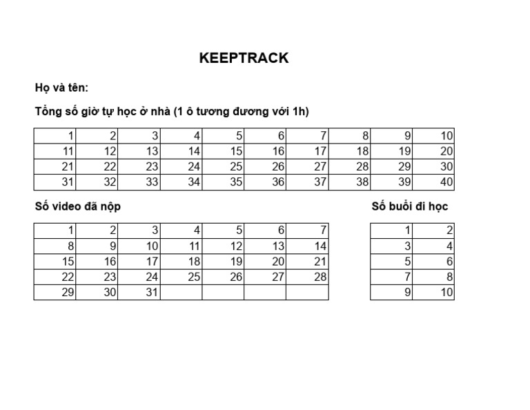 Keep Track | PDF