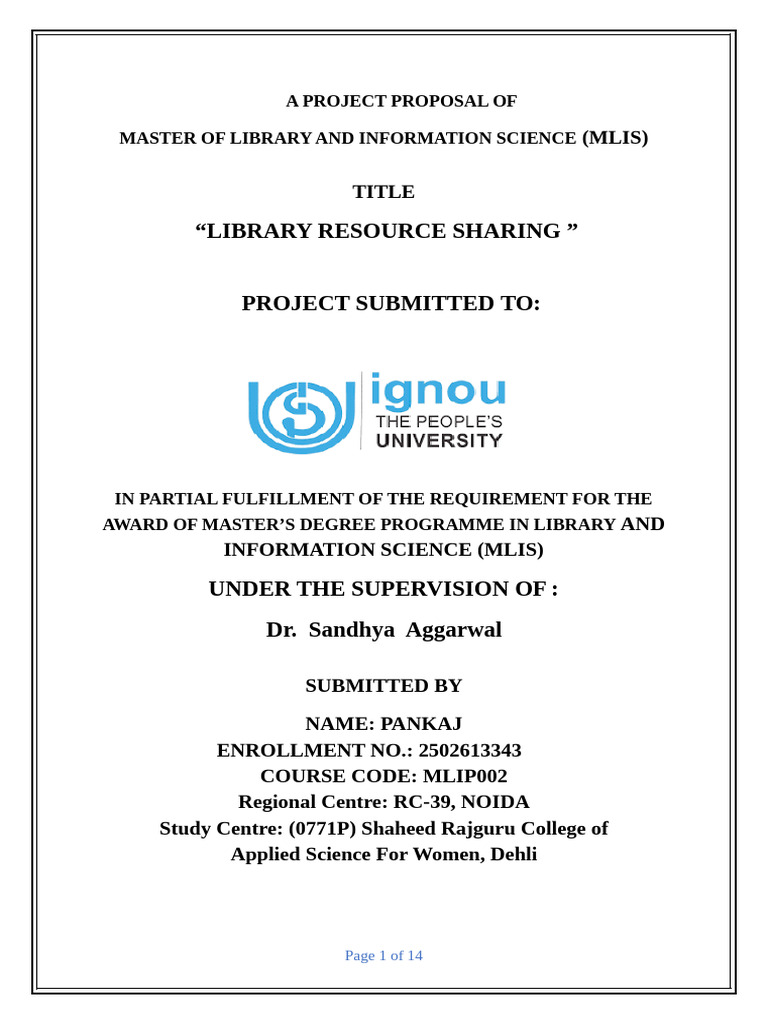 Project Synopsis Library Resources Sharing | PDF | Libraries | Digital ...