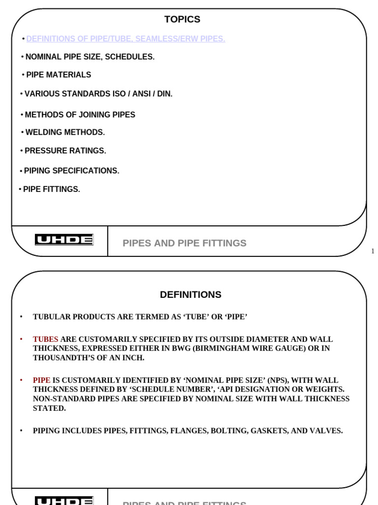 Mechanical Pipe Fittings Overview | PDF | Pipe (Fluid Conveyance ...