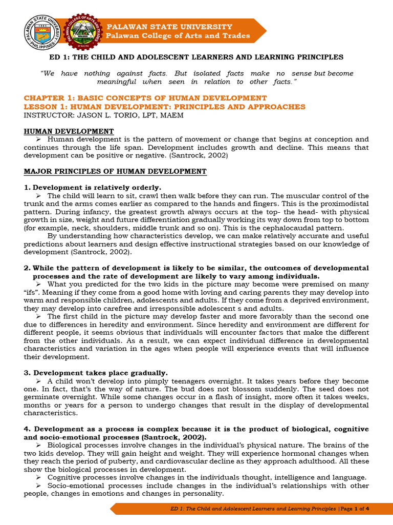 Gradual Development in Children | PDF | Learning | Child Development