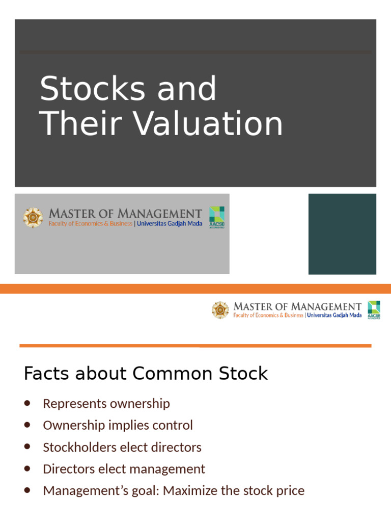 Understanding Stock Valuation Methods | PDF | Stocks | Valuation (Finance)