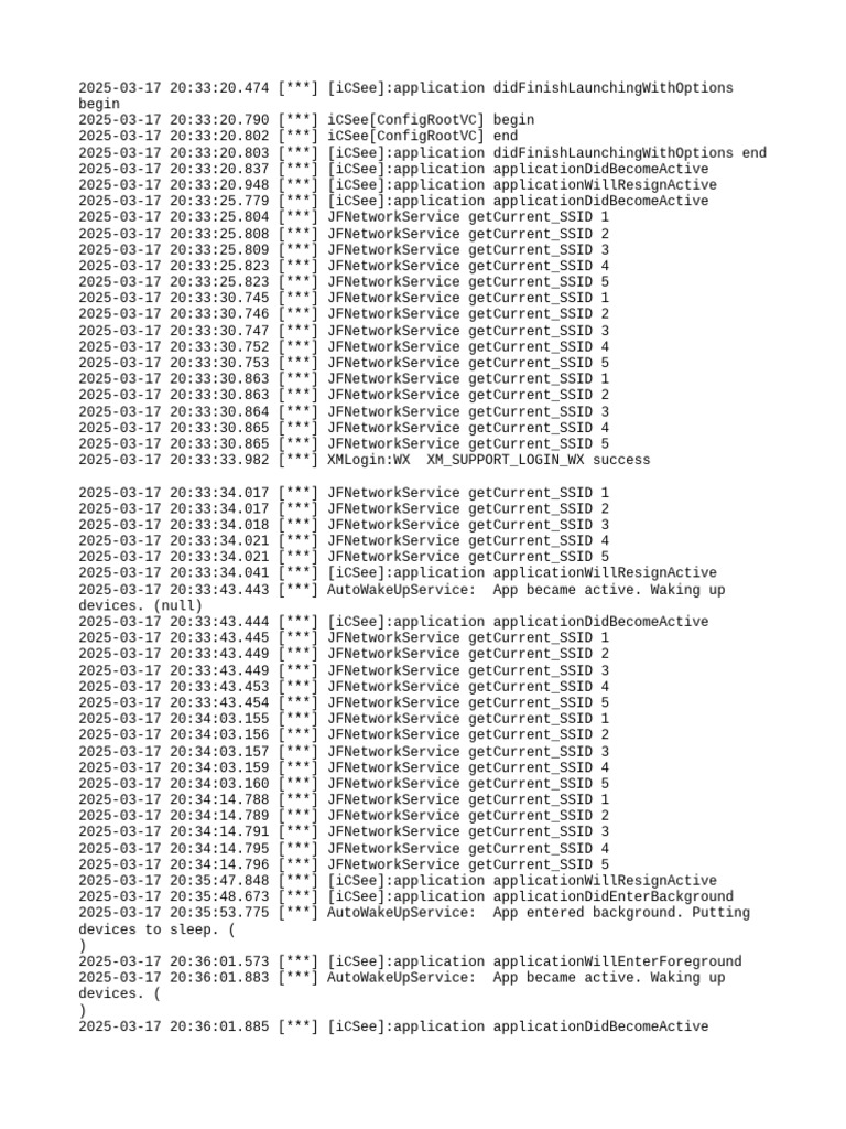 App Debug Log | PDF