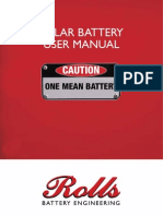 Solar Battery Manual