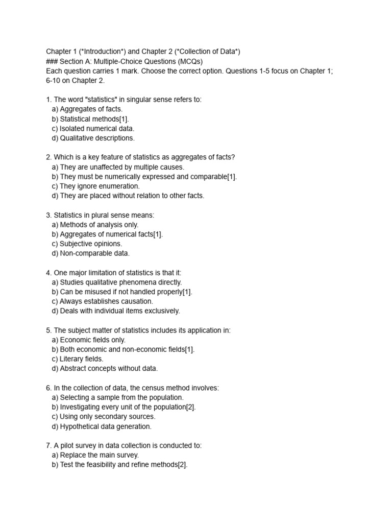 Statistics: Data Collection & Analysis Guide | PDF | Statistics | Data