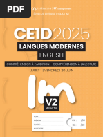 Correction CE1D Mathématiques 2025 | PDF | Entier naturel | Multiplication