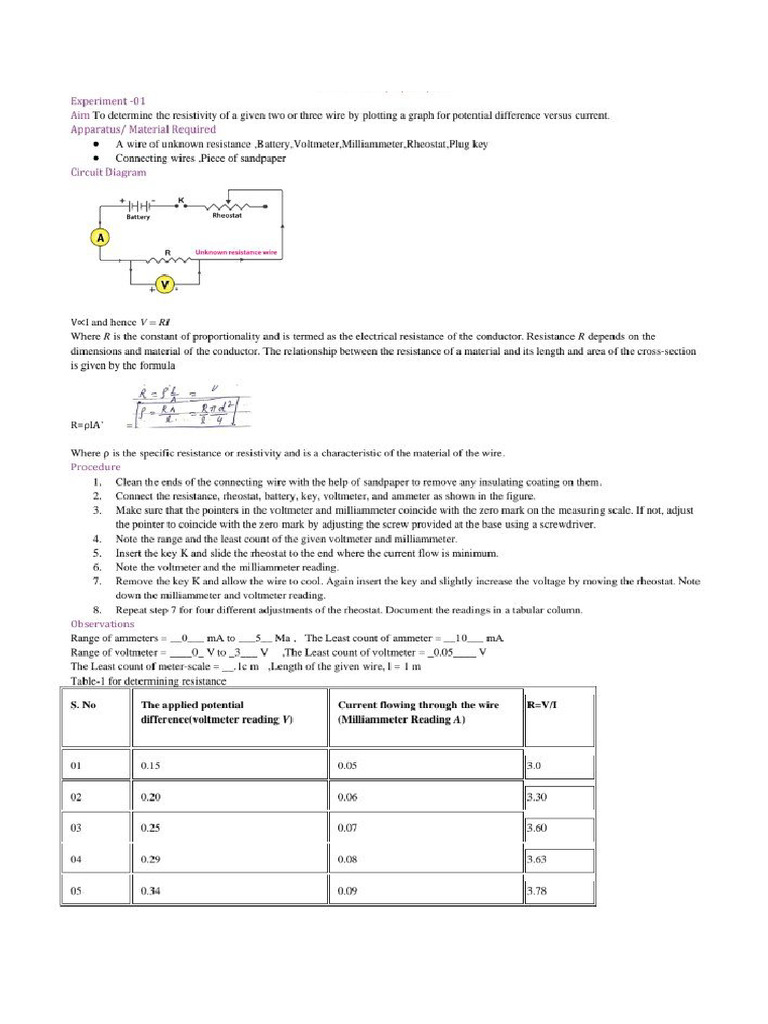 Practical Work Physics | PDF