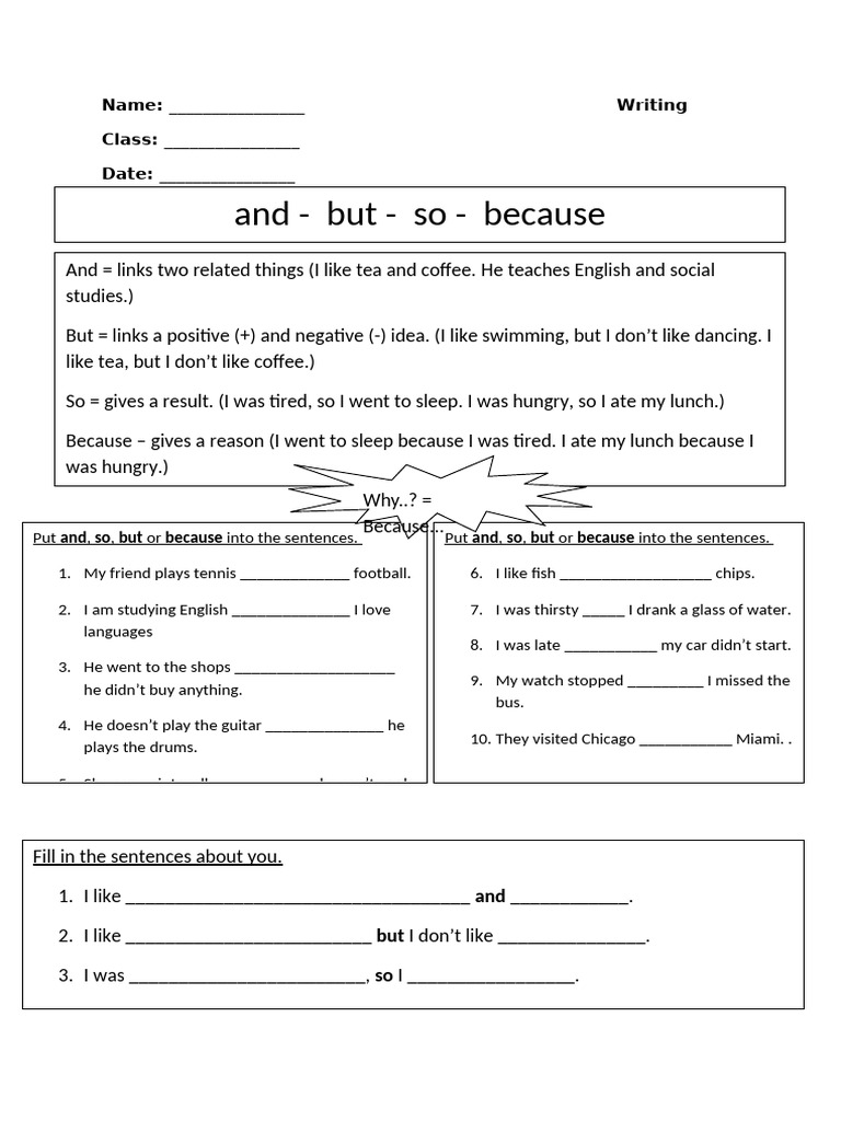And So But Because | PDF
